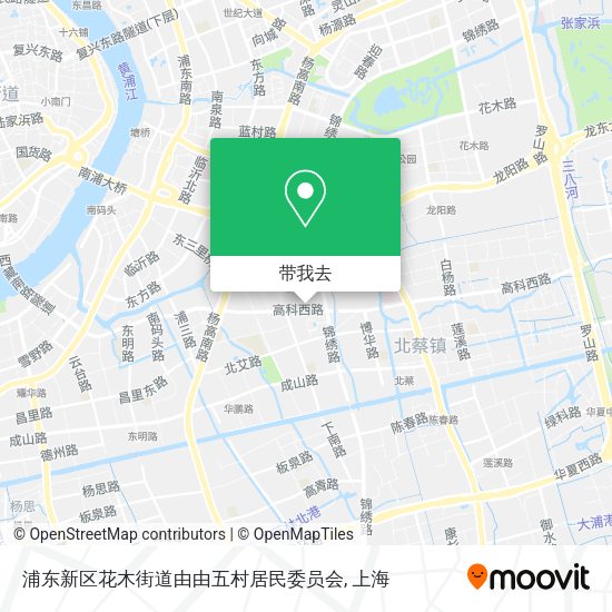 浦东新区花木街道由由五村居民委员会地图