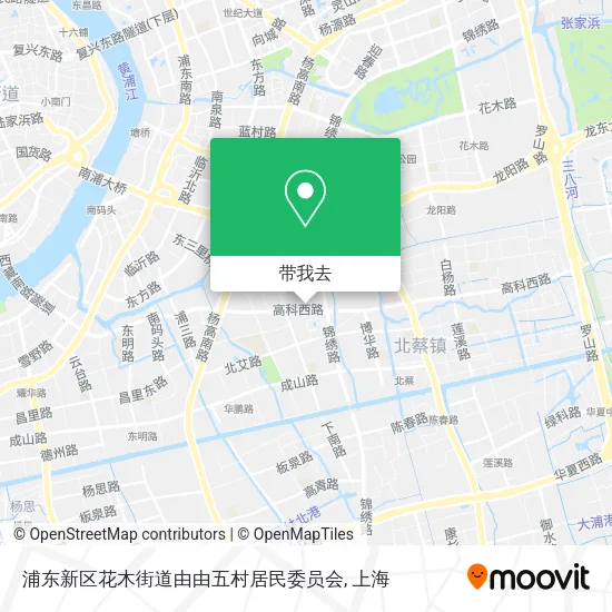 浦东新区花木街道由由五村居民委员会地图
