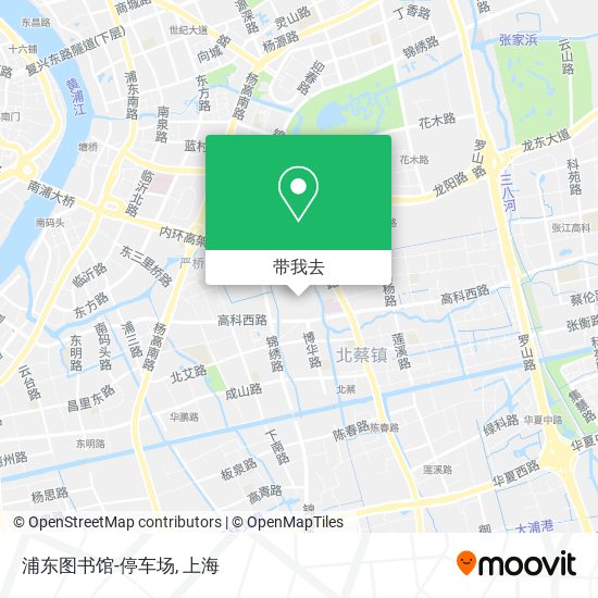 浦东图书馆-停车场地图