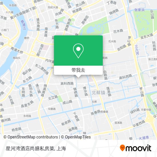 星河湾酒店尚膳私房菜地图