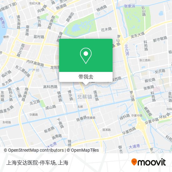 上海安达医院-停车场地图