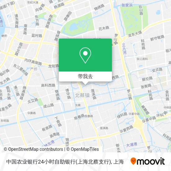 中国农业银行24小时自助银行(上海北蔡支行)地图