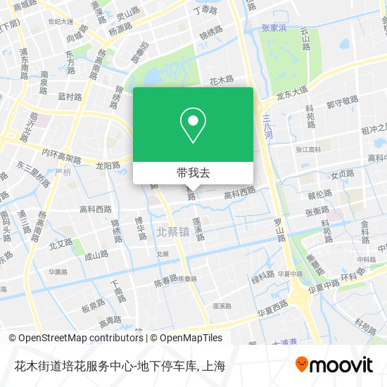 花木街道培花服务中心-地下停车库地图
