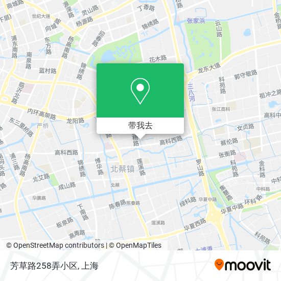 芳草路258弄小区地图