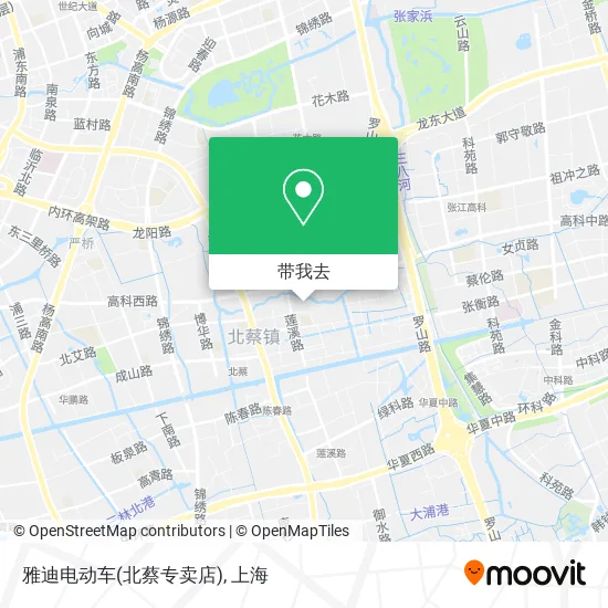 雅迪电动车(北蔡专卖店)地图