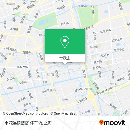申花连锁酒店-停车场地图