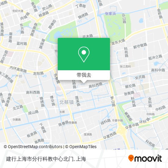 建行上海市分行科教中心北门地图