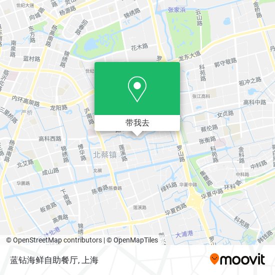 蓝钻海鲜自助餐厅地图