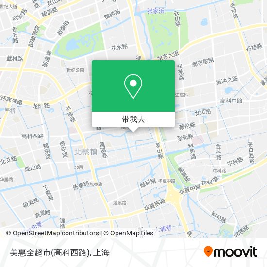 美惠全超市(高科西路)地图