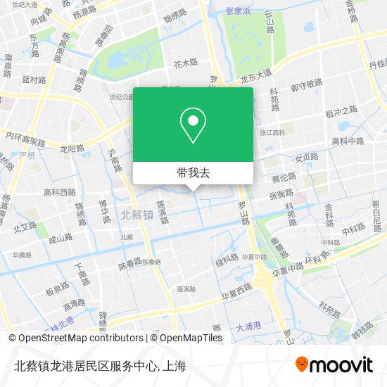 北蔡镇龙港居民区服务中心地图