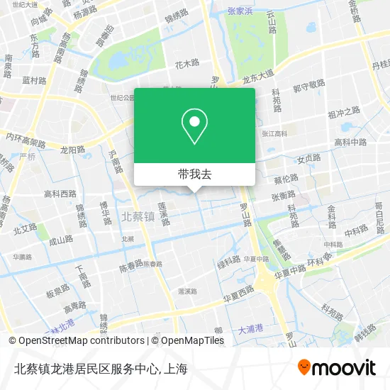 北蔡镇龙港居民区服务中心地图