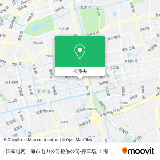 国家电网上海市电力公司检修公司-停车场地图