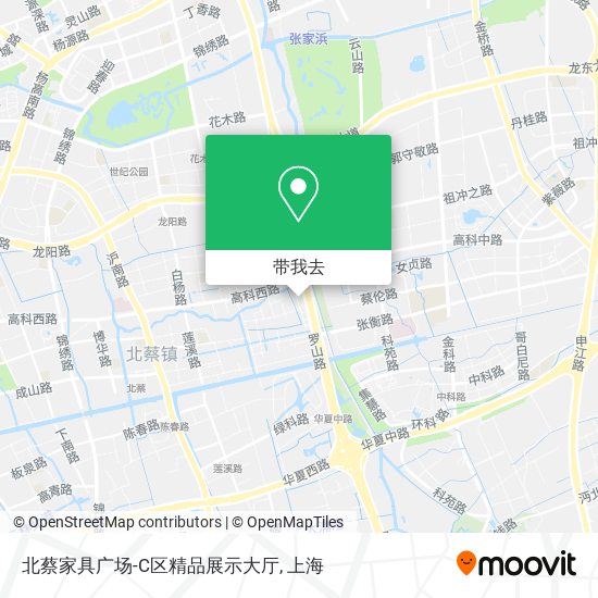 北蔡家具广场-C区精品展示大厅地图