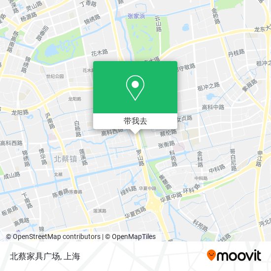 北蔡家具广场地图