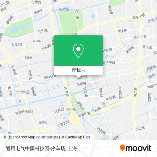 通用电气中国科技园-停车场地图