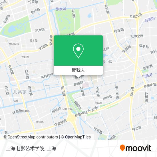 上海电影艺术学院地图