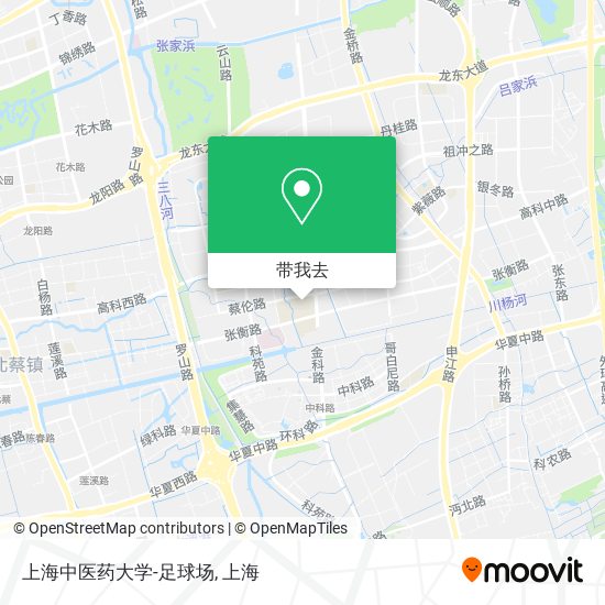 上海中医药大学-足球场地图
