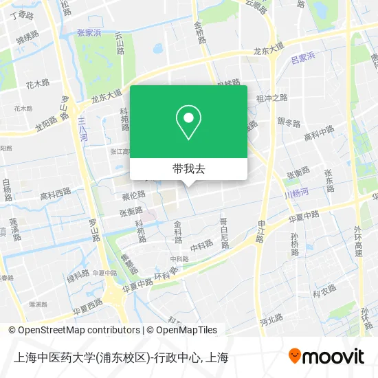 上海中医药大学(浦东校区)-行政中心地图