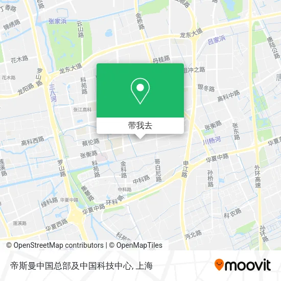 帝斯曼中国总部及中国科技中心地图