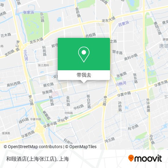 和颐酒店(上海张江店)地图