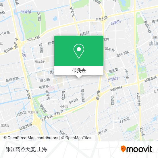 张江药谷大厦地图