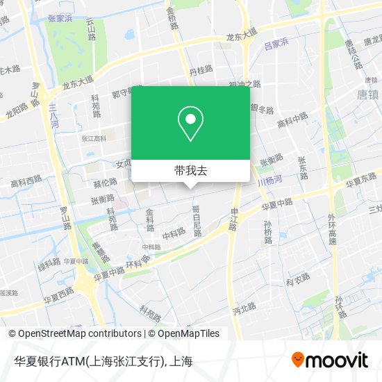华夏银行ATM(上海张江支行)地图