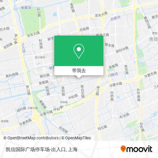 凯信国际广场停车场-出入口地图