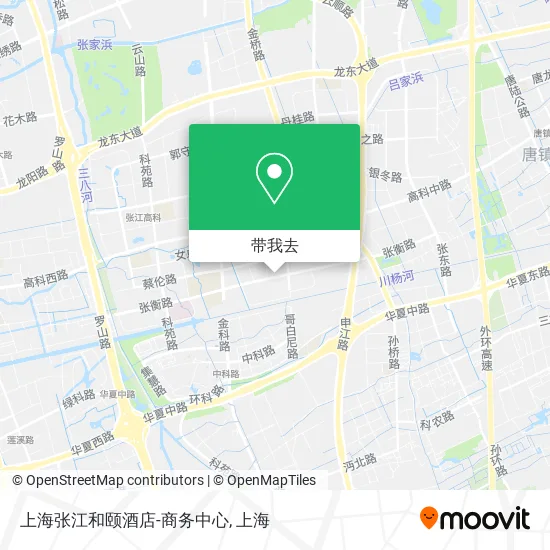 上海张江和颐酒店-商务中心地图