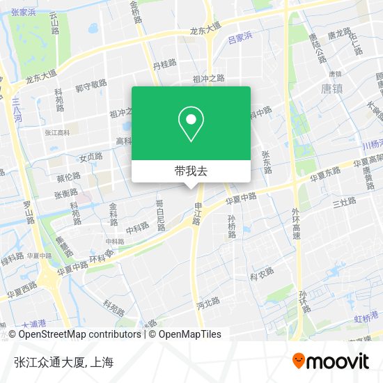 张江众通大厦地图