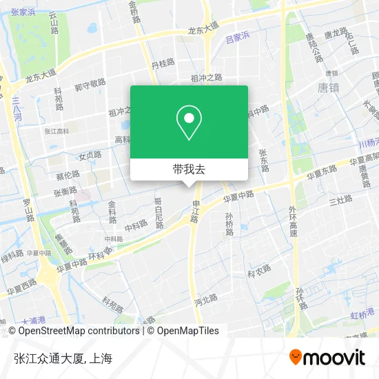 张江众通大厦地图