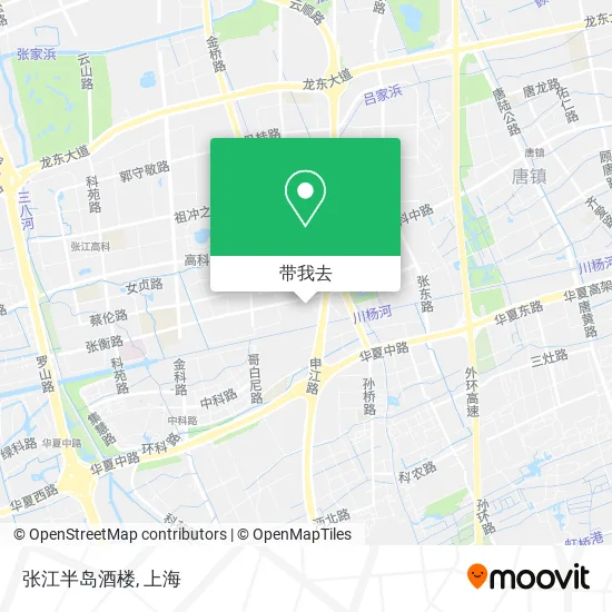 张江半岛酒楼地图