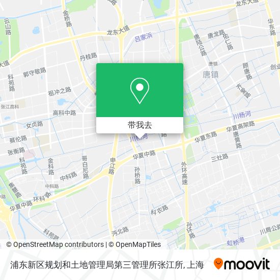 浦东新区规划和土地管理局第三管理所张江所地图