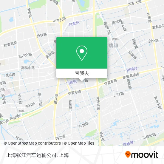 上海张江汽车运输公司地图