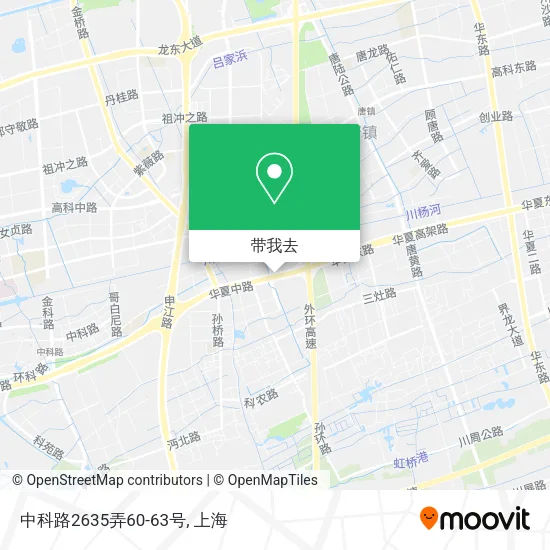 中科路2635弄60-63号地图