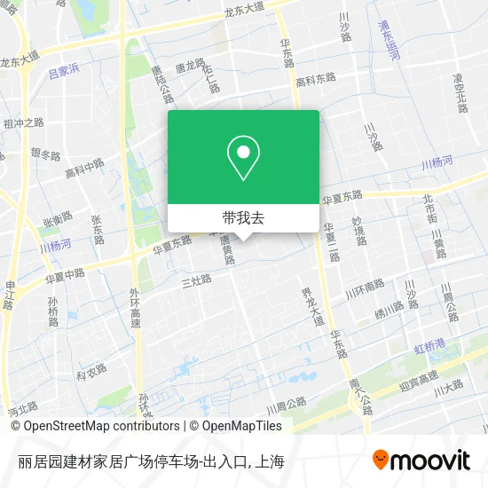 丽居园建材家居广场停车场-出入口地图
