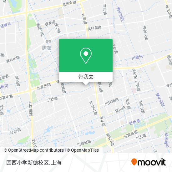 园西小学新德校区地图