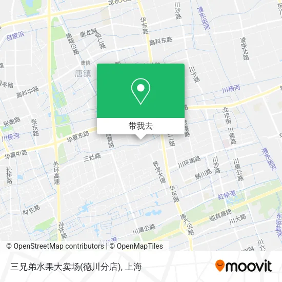 三兄弟水果大卖场(德川分店)地图