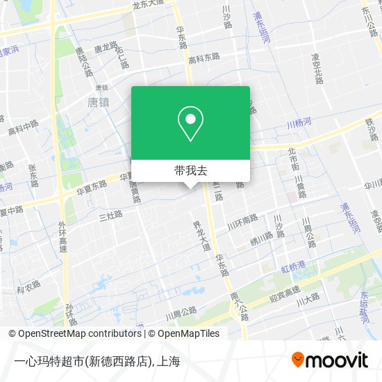 一心玛特超市(新德西路店)地图