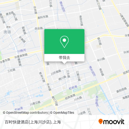 百时快捷酒店(上海川沙店)地图