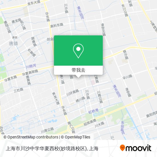 上海市川沙中学华夏西校(妙境路校区)地图