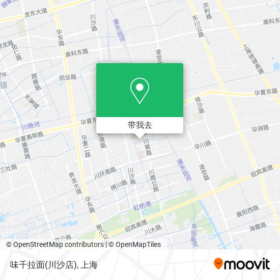 味千拉面(川沙店)地图