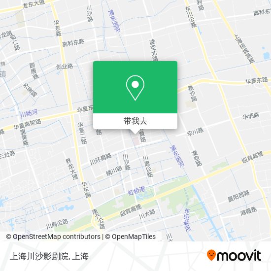 上海川沙影剧院地图