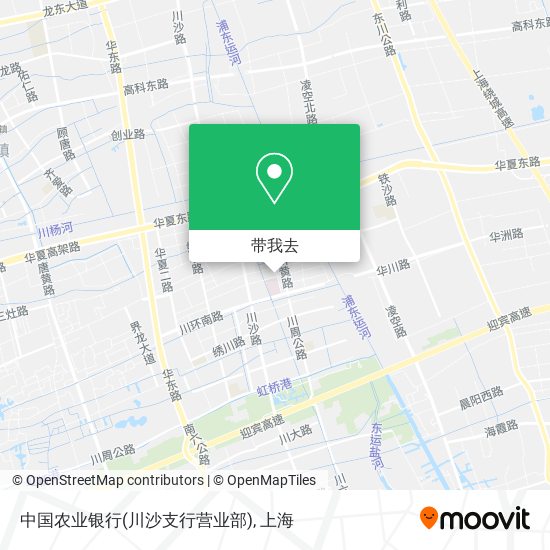 中国农业银行(川沙支行营业部)地图