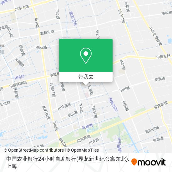 中国农业银行24小时自助银行(界龙新世纪公寓东北)地图