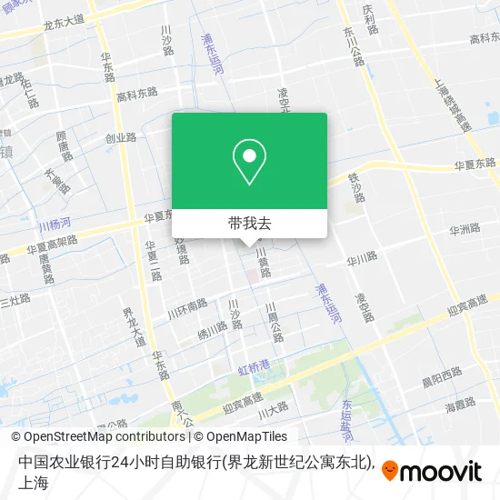 中国农业银行24小时自助银行(界龙新世纪公寓东北)地图