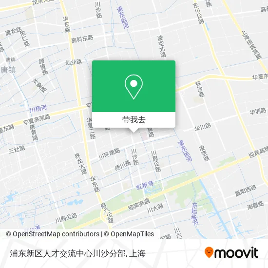 浦东新区人才交流中心川沙分部地图
