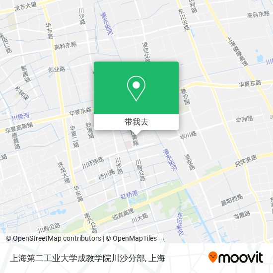 上海第二工业大学成教学院川沙分部地图