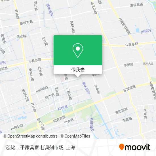 泓铭二手家具家电调剂市场地图