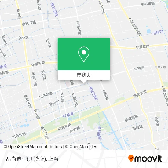 品尚造型(川沙店)地图