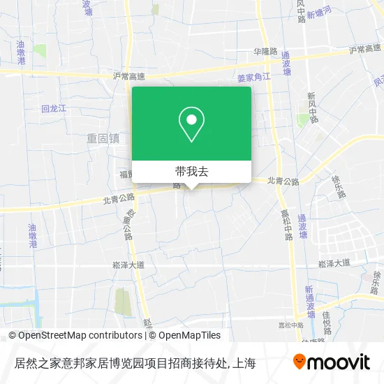 居然之家意邦家居博览园项目招商接待处地图